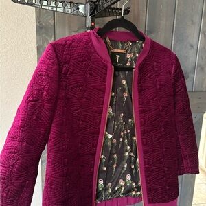 Ted Baker Fuchsia Quilted Women's Blazer